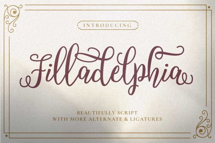 Filladelphia - Beautiful Script Font