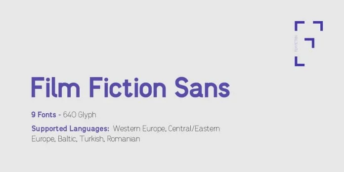 Film Fiction Sans Font