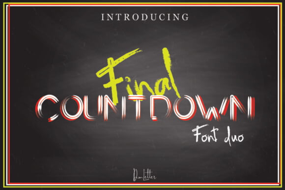 Final Countdown Font