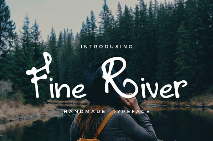 Fine River Hand Drawn Typeface