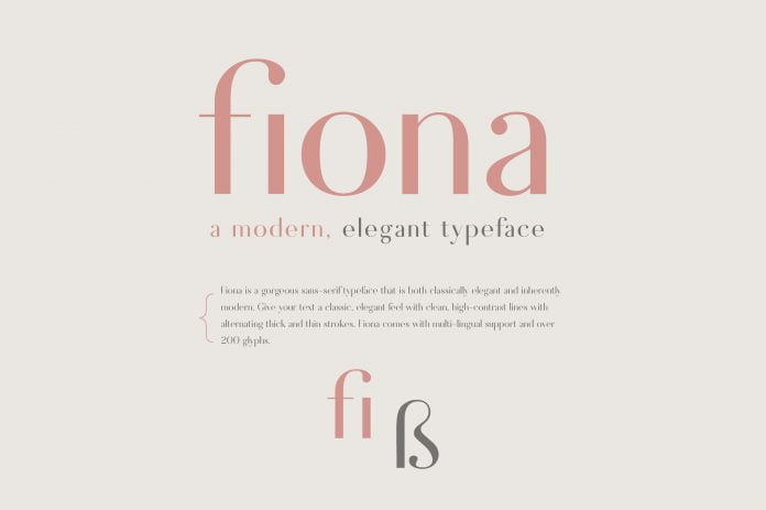 Fiona - An Elegant Typeface Font