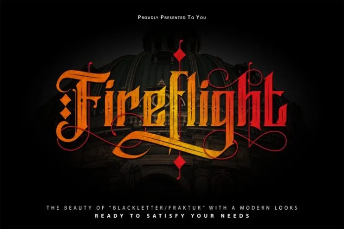 FireFlight Blackletter Modern Font