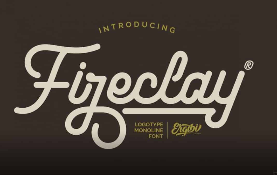 Fireclay - Logotype Monoline Font