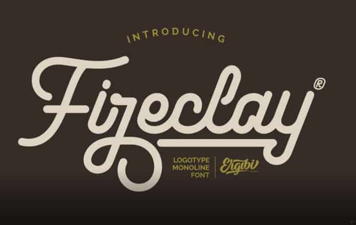 Fireclay - Logotype Monoline Font
