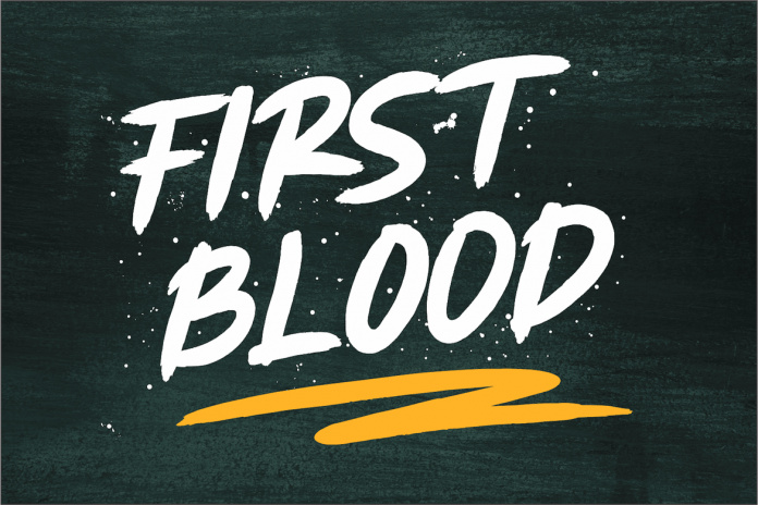 First Blood - Natural Brush Font