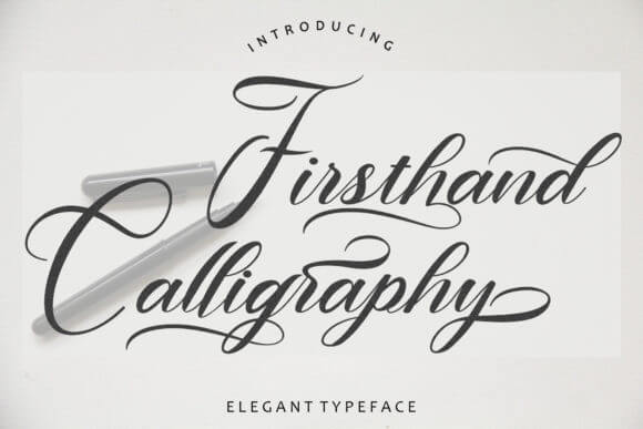 Firsthand Calligraphy Font