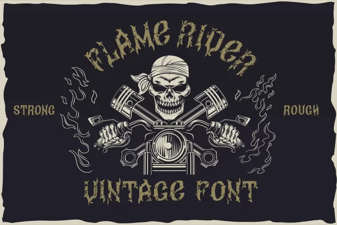 Flame Rider Font