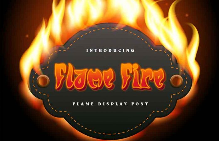 FlameFire Display Font