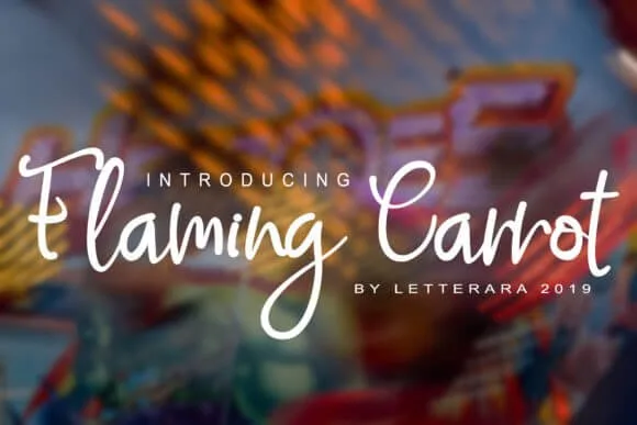 Flaming Carrot Font