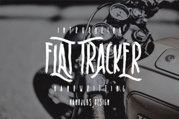 Flat Tracker Font