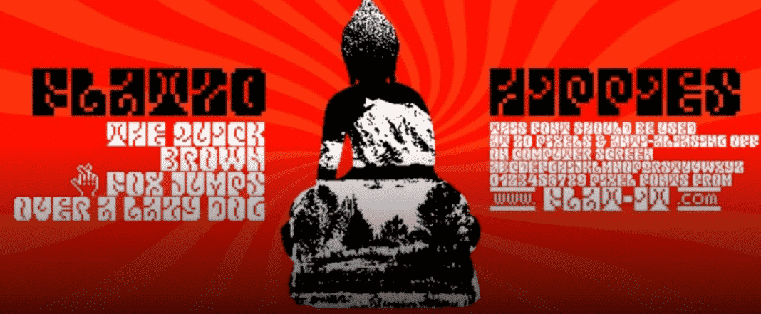 Flat20 Hippies Font