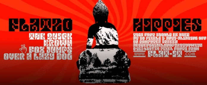 Flat20 Hippies Font