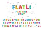 Flatli – Flat Line Vector Font