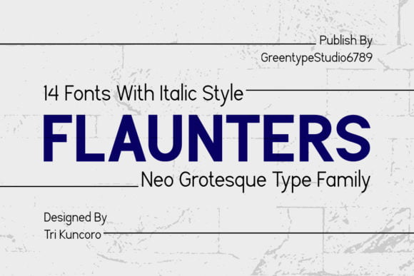 Flaunters font family