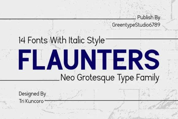 Flaunters font family