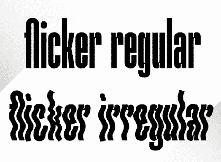 Flicker Font