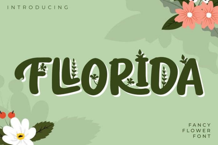 Fllorida Fancy Flower Font