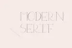 Flora Serif - Hand Lettered Uppercase Serif Font