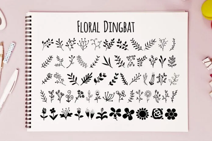Floral Dingbat Font