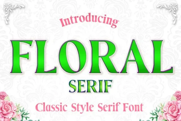 Floral Serif Font