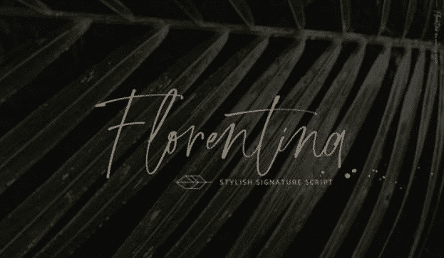 Florentina Font Signature Script