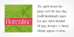 Florentine Typeface