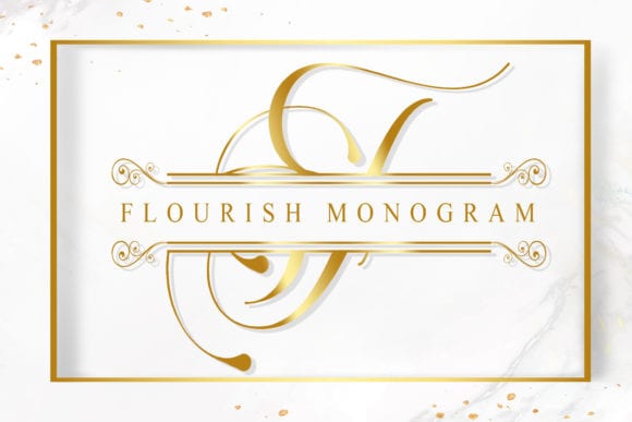 Flourish Monogram Font