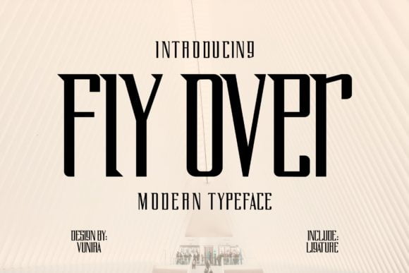 Fly Over Font
