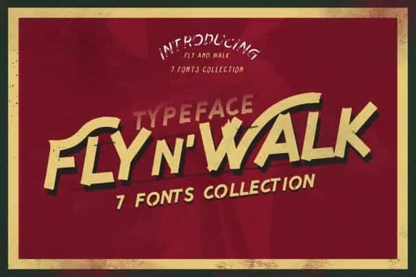 Fly and Walk Typeface