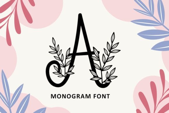 Foliage Monogram Font