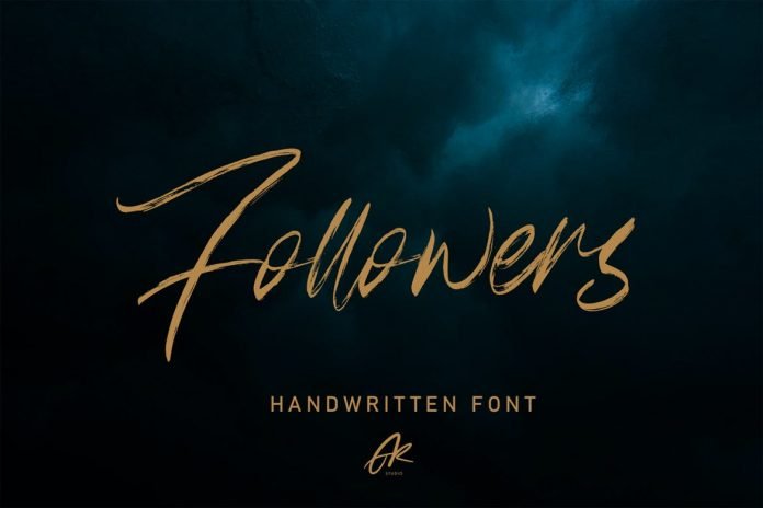 Follower Handwritten Brush Font