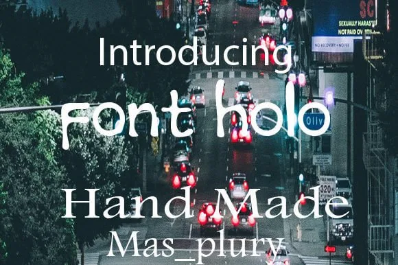Font Holo