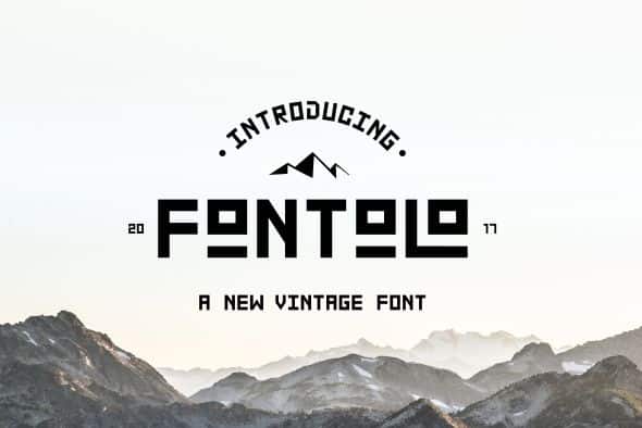 Fontolo – Condensed Font