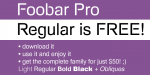 Foobar Pro Font