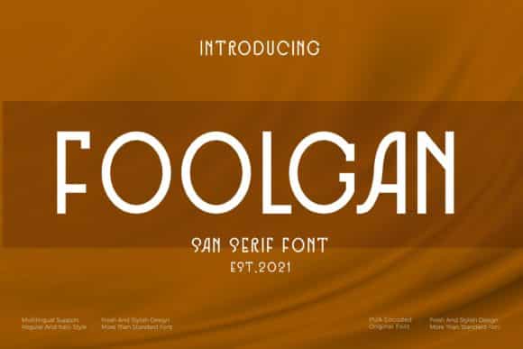 Foolgan Font
