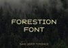 Forestion Vintage Handcrafted Display Font