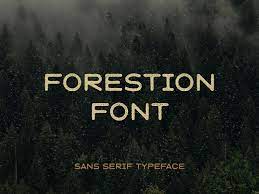 Forestion Vintage Handcrafted Display Font