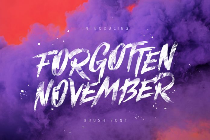 Forgotten November Font