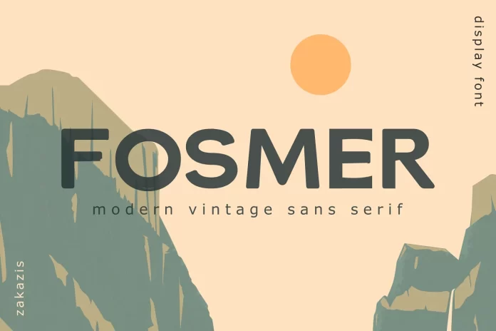 Fosmer - Modern Vintage Sans Serif Font