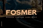 Fosmer - Modern Vintage Sans Serif Font
