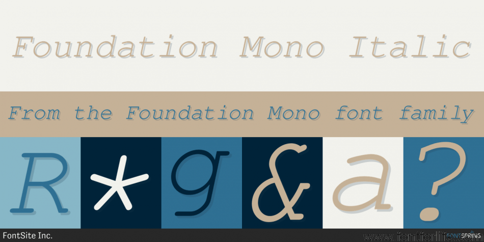 Foundation Mono Font
