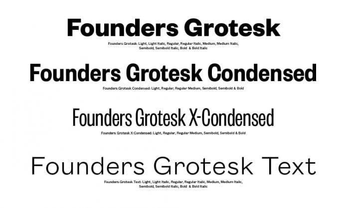 Founders Grotesk Collection Font
