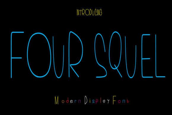 Four Squel Font