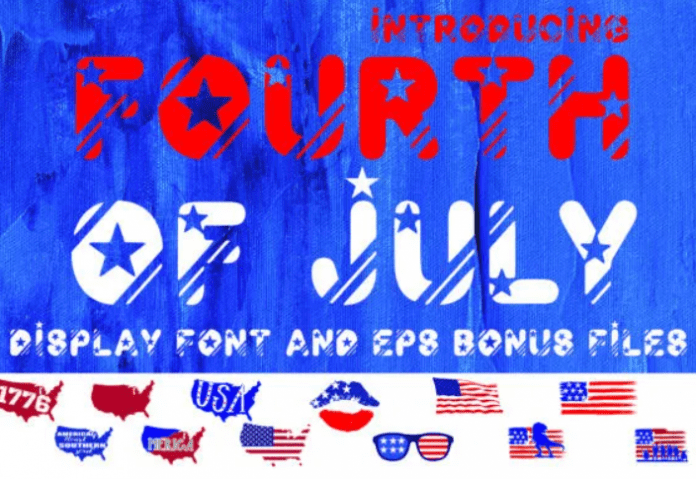 Fourth of July Font