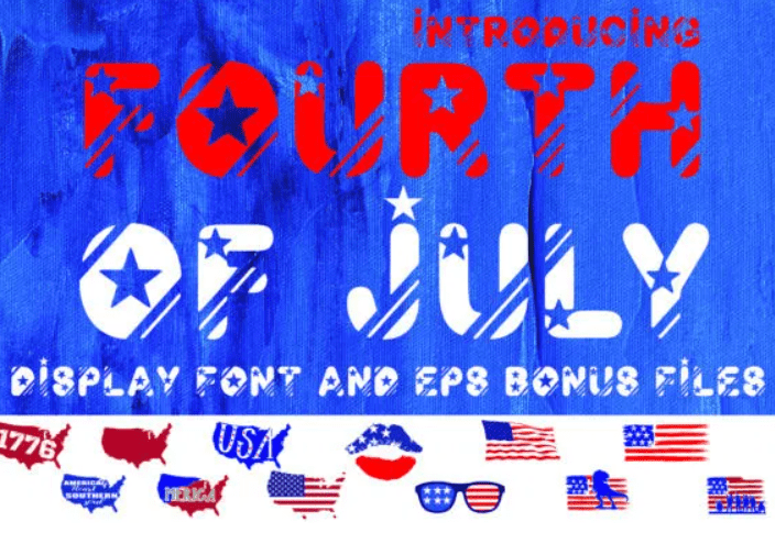 Fourth of July Font