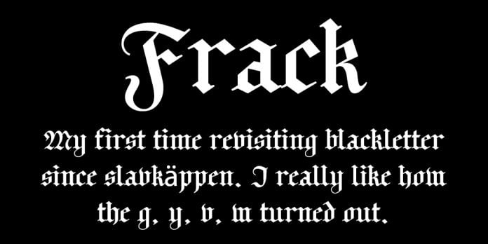 Frack Blackletter font