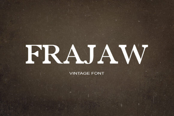 Frajaw Font