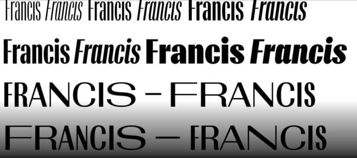 Francis & Francis Gradient Font
