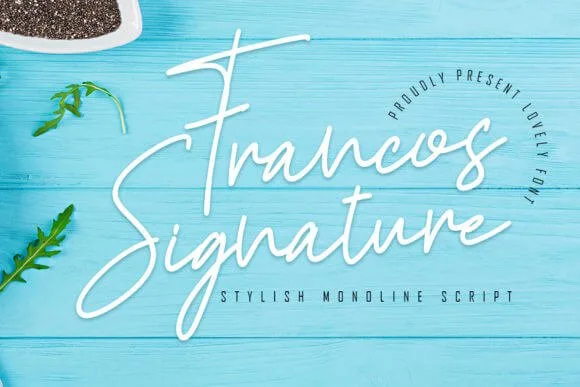 Francos Signature Font