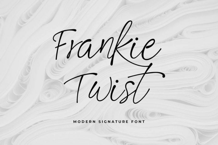Frankie Twist Signature Font